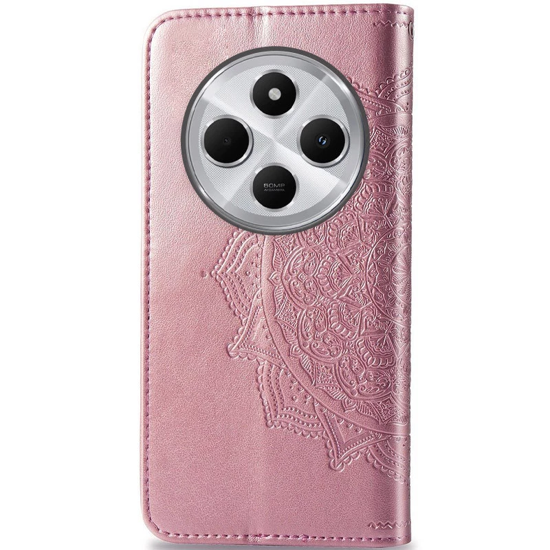 Шкіряний чохол-книжка Art Case з візитницею для Xiaomi Redmi 14C / Poco C75 – Рожевий. Фото 2 з 5