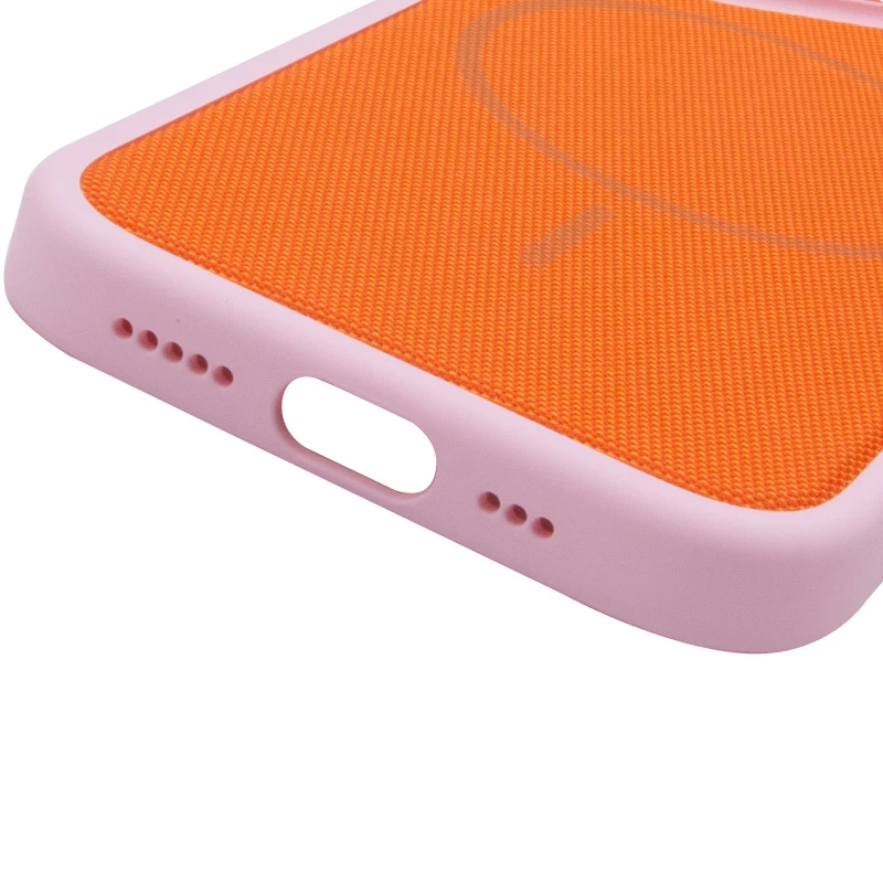 Чохол TPU TechWoven Hybrid with MagSafe для Apple iPhone 15 Pro Max (6.7") – Pink / Orange. Фото 7 з 8