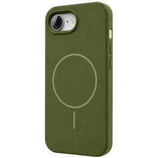 Чехол Silk Full Protective (AA) NO LOGO with Magnetic Fit для Apple iPhone 16e (6.1") — Зеленый / Dark Olive
