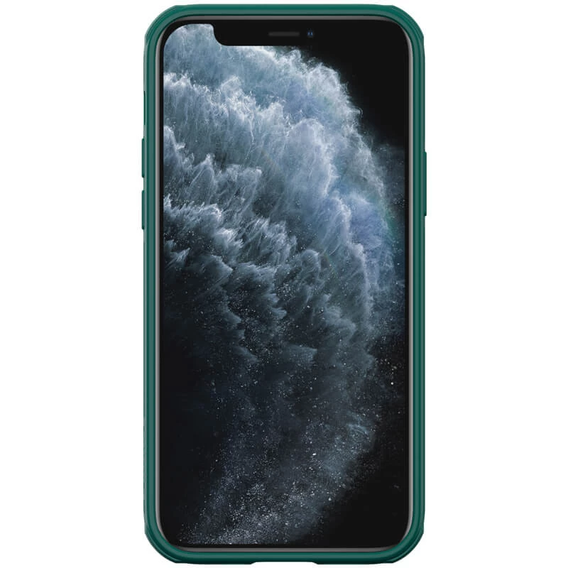 Карбована накладка Nillkin Pro зі шторкою для камери на Apple iPhone 14 Pro Max (6.7") – Dark Green. Фото 2 з 4