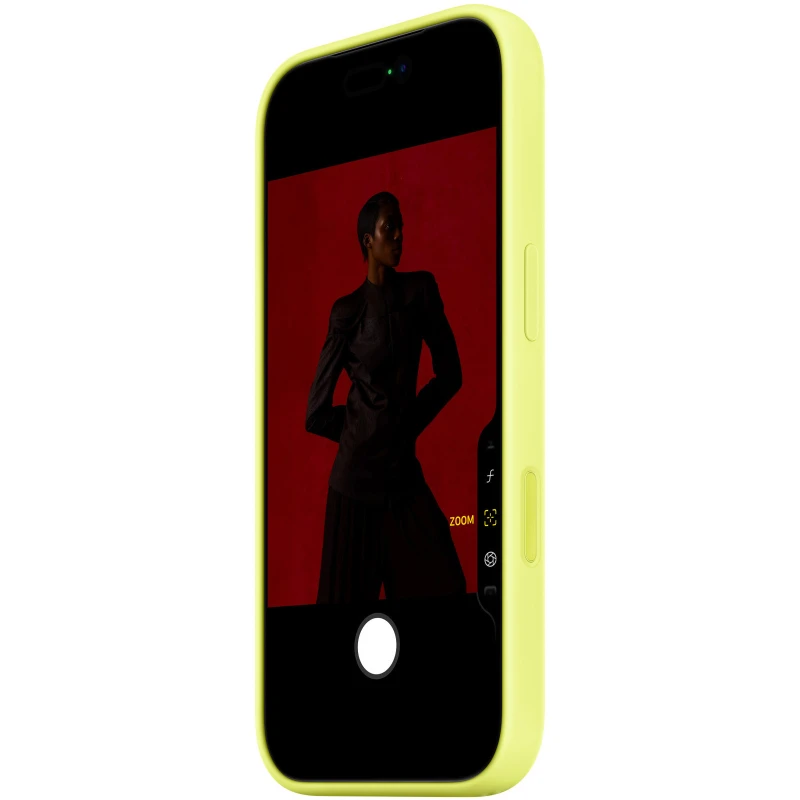 Чохол Silicone case (AAA) with Magsafe and Animation для Apple iPhone 17 Pro Max (6.9") – Neon Yellow. Фото 2 з 2