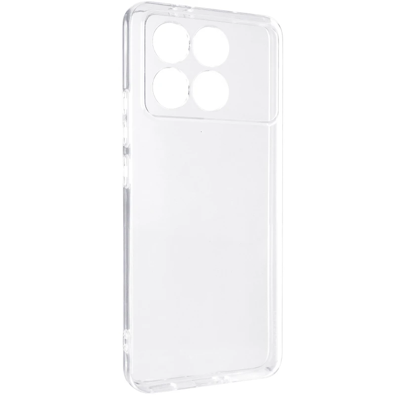 Ультратонкий силіконовий чохол 1,5 мм з захистом камери на Xiaomi Poco F6 Pro – Безбарвний (прозорий). Фото 2 з 5