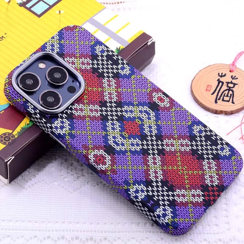 Пластикова накладка Neon Ornament with Magnetic Safe для Apple iPhone 13 Pro Max (6.7") – X-Orange. Фото 3 з 5