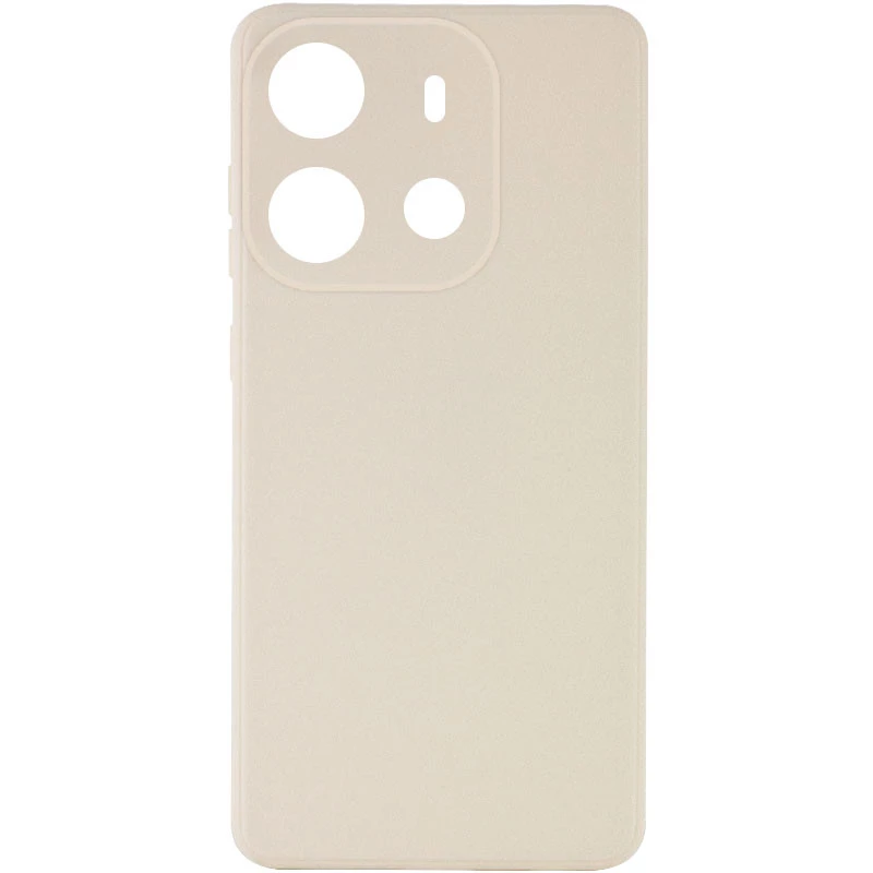 Цветной силиконовый чехол с защитой камеры для Tecno Spark Go 2023 – Бежевый / Antigue White. Фото 1 из 3