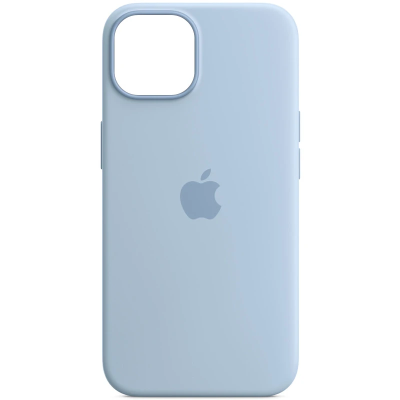 Чохол Silicone case (AAA) with Magsafe and Animation для Apple iPhone 14 (6.1") – Блакитний / Sky. Фото 2 з 3