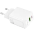 МЗП Borofone BN27 Fuente PD20W+QC3.0 (1USB-A/1C) – White. Фото 5 з 6