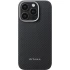 Чехол Aramid Fiber PTK Premium with MagSafe (NFC) для Apple iPhone 15 Pro (6.1") – Black / Grey. Фото 2 з 2