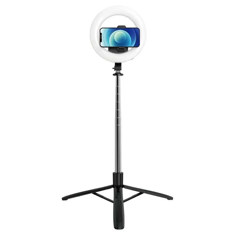 

Монопод з кільцевий LED лампою Usams US-ZB241 Portable LED Ring Light With Tripod (Max 1.68m) (Black)