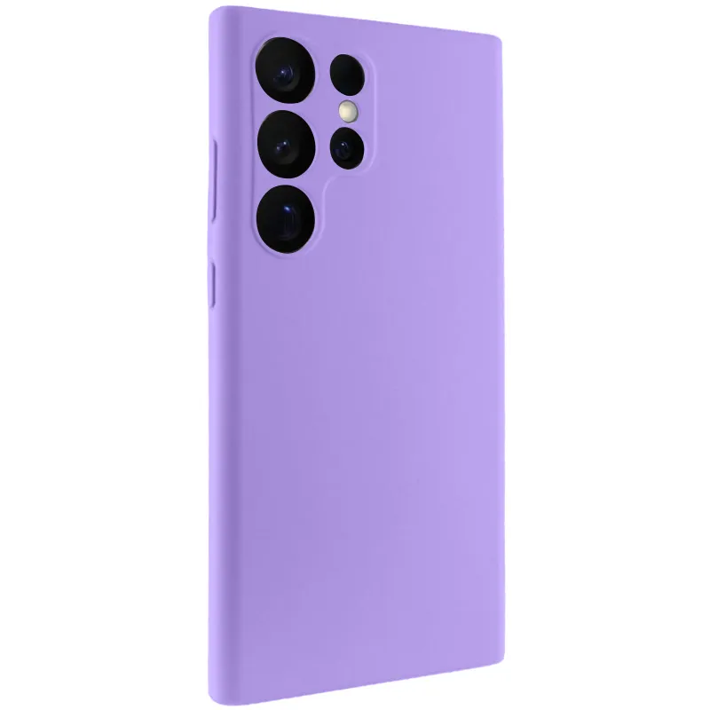 Чохол Silicone Case Lakshmi Premium із закритою камерою для Samsung Galaxy S24 Ultra – Бузковий / Dasheen. Фото 2 з 11