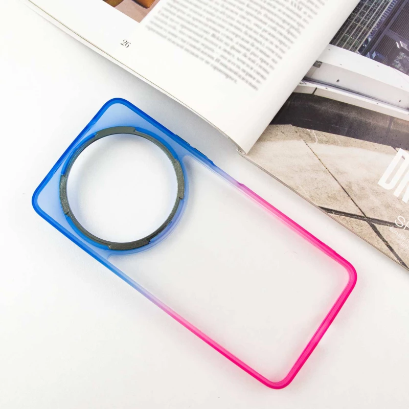 Силіконовий чохол фреш на Xiaomi Redmi A3 – Рожевий / Синій. Фото 6 з 9