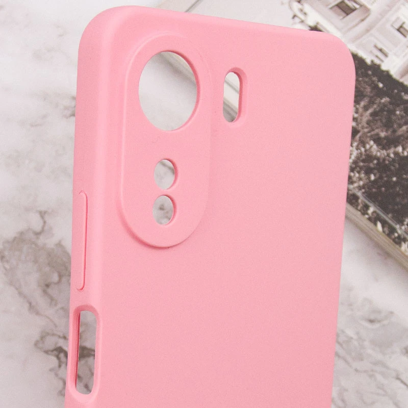 Чохол Silicone Case Lakshmi Premium із закритою камерою для Xiaomi Redmi 13C – Рожевий / Light pink. Фото 11 з 12