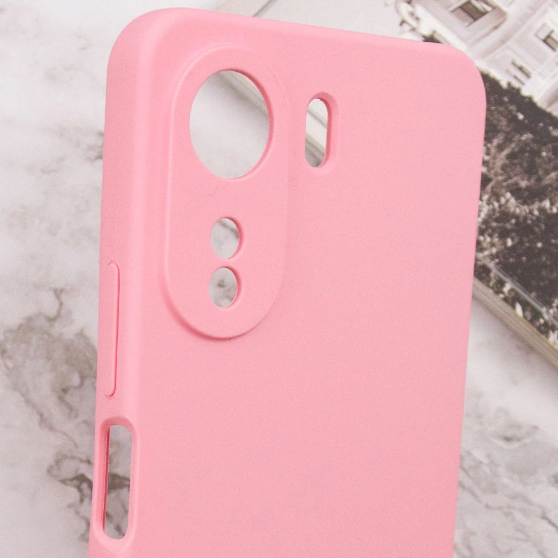 Чохол Silicone Case Lakshmi Premium з закритою камерою на Xiaomi Redmi 13C – Рожевий / Light pink. Фото 11 з 12