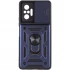 Ударопрочный чехол Serge Ring с защитой камеры для Xiaomi Redmi Note 10 Pro – Синий. Фото 2 из 7