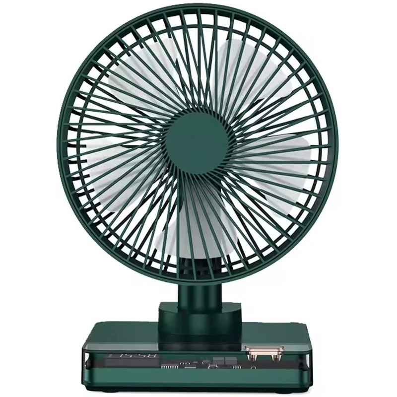 Настільний вентилятор DF11-B with clock 7200 mAh – Green. Фото 1 з 3