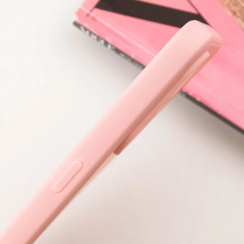 Цветной силиконовый чехол с защитой камеры для Oppo Reno 8T 4G – Розовый / Pink Sand. Фото 7 из 10