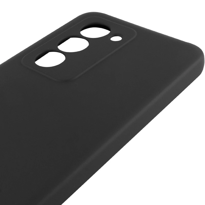 Кольоровий силіконовий чохол GETMAN із закритою камерою для Xiaomi Redmi 15 4G (Global) / 5G – Чорний / Black. Фото 7 з 8