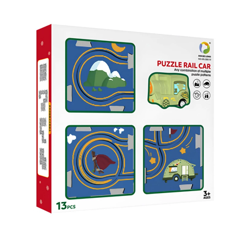 Розвиваюча іграшка-пазл SHT XDL588-19 Citi Walk (13pcs) – Blue. Фото 3 з 3