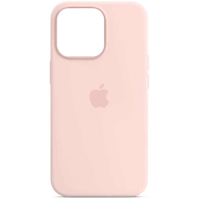 Чехол Silicone case (AAA) with Magsafe and Animation для Apple iPhone 14 Pro Max (6.7") – Розовый / Chalk Pink. Фото 2 из 3