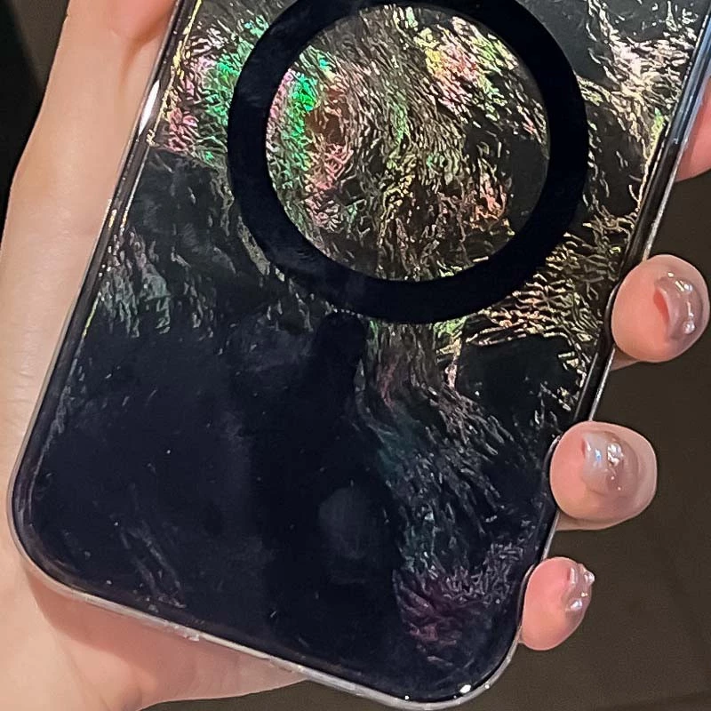 Силиконовый чехол Shiny Mountain (MagFit) для Apple iPhone 17e (6.1") – Black. Фото 2 из 2