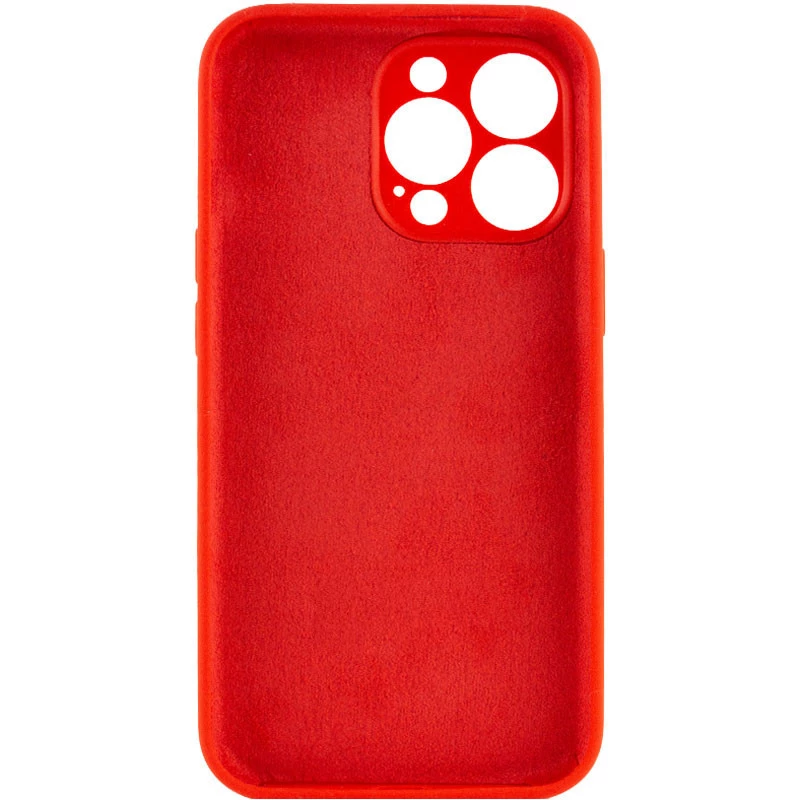 Чехол с закрытым низом Silicone Case для Apple iPhone 16 Pro Max – Красный / Red. Фото 4 из 8