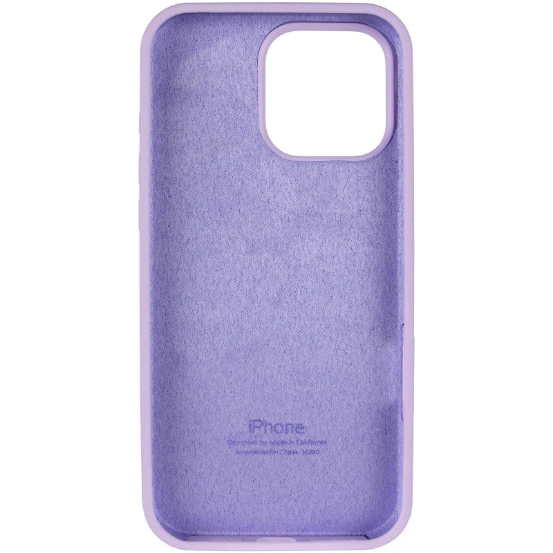 Чохол Silicone Case з закритим низом на Apple iPhone 15 Pro Max (6.7") – Бузковий / Lilac. Фото 5 з 7
