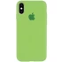 Чехол Silicone Case с закрытым низом для Apple iPhone XS Max (6.5") – Мятный / Mint. Фото 2 из 2