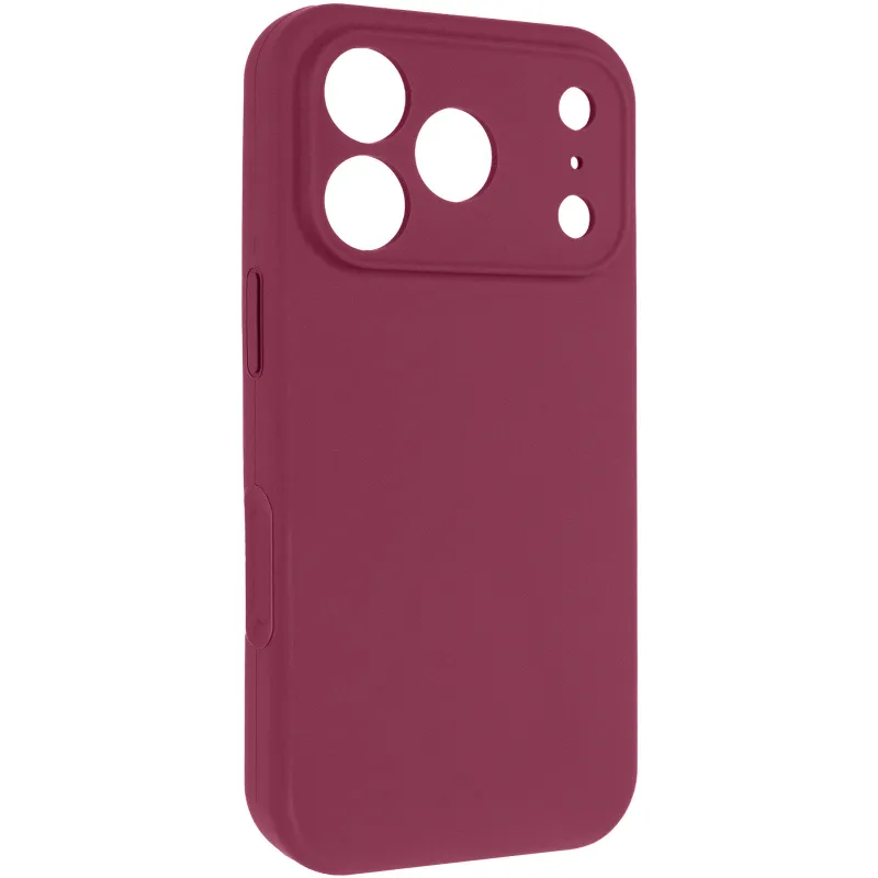 Чохол Silk Full Camera Protective (AA) NO LOGO для Apple iPhone 18 Pro – Бордовий / Dark Cherry. Фото 1 з 1