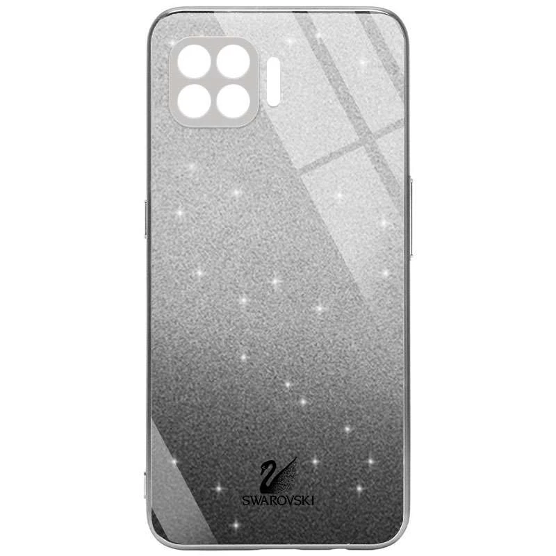

Стеклянный чехол Swarovski с закрытой камерой для Oppo A73 (Черный), Чорний