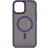 TPU+PC с металлическими кнопками и MagSafe для Apple iPhone 15 Pro (6.1") – Темно-фиолетовый / Dark Purple. Фото 1 из 8