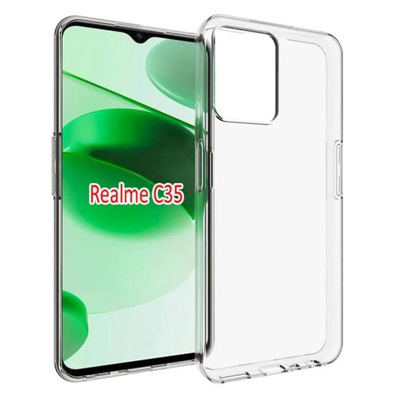 

Ультратонкий силиконовый чехол 1,5 мм для Realme C35 (Бесцветный (прозрачный)), Безбарвний (прозорий)