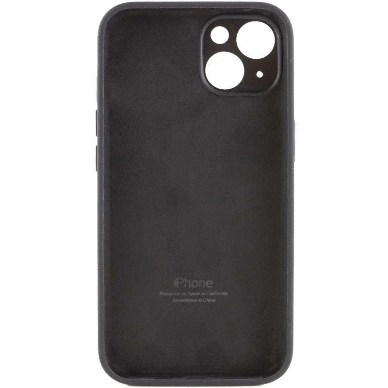 Чехол Silicone Case с защитой камеры для Apple iPhone 14 (6.1") – Черный / Black. Фото 2 из 4