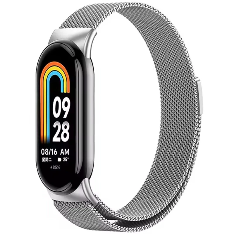 Ремінець Milanese Loop New Design для Xiaomi Mi Band 8/9/10 – silver. Фото 1 з 3