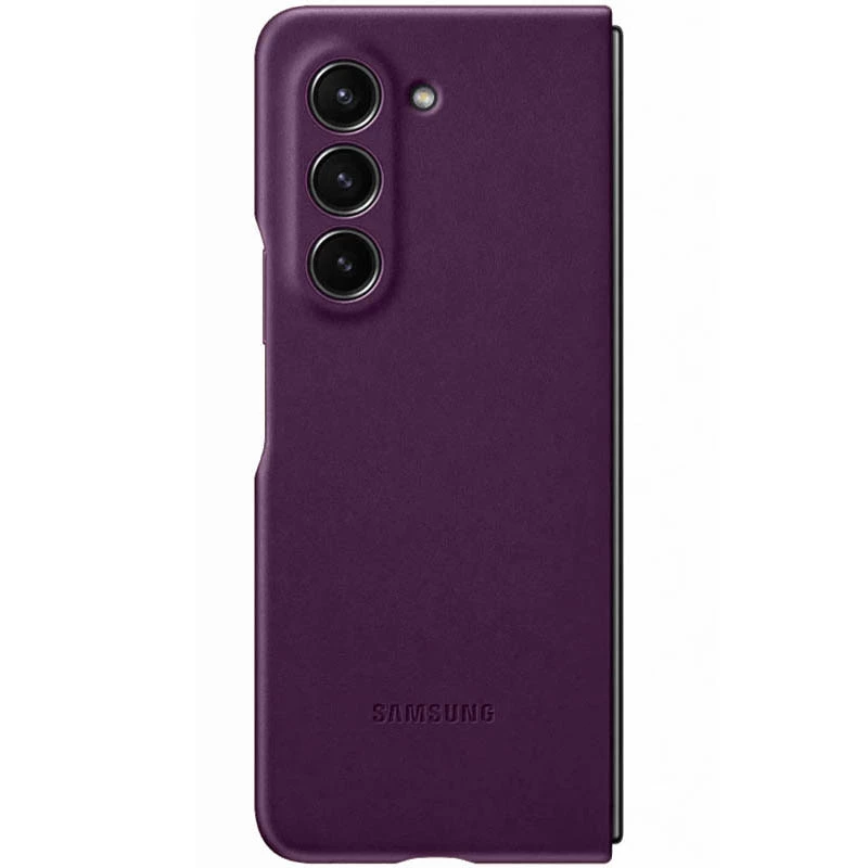 Шкіряний чохол Leather Case Premium на Samsung Galaxy Z Fold5 – Purple. Фото 8 з 11