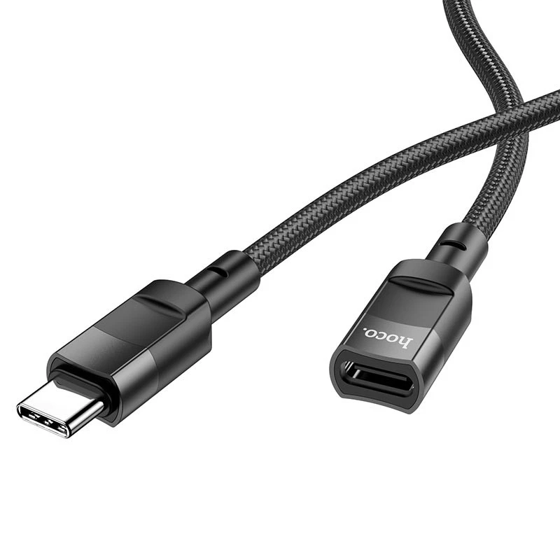 Переходник Hoco U107 Type-C male to Type-C female USB2.0 (1.2m) фото 1 из 1
