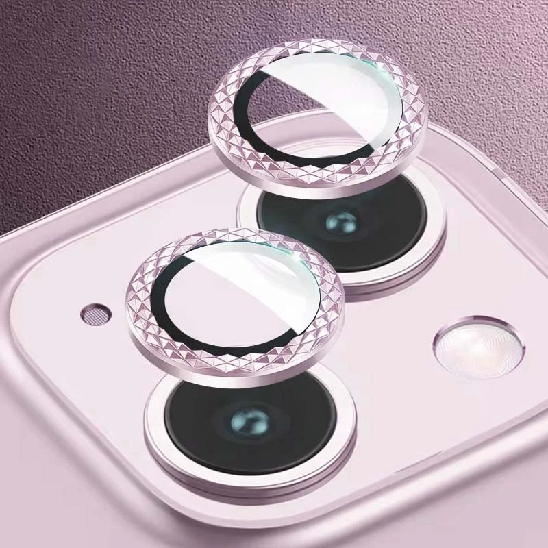 Захисне скло Metal Shine для камери на Apple iPhone 14 (6.1") – Рожевий / Pink. Фото 5 з 7