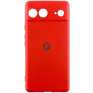 Чохол Silicone Case Lakshmi Premium L з закритою камерою на Google Pixel 7a — Червоний / Red