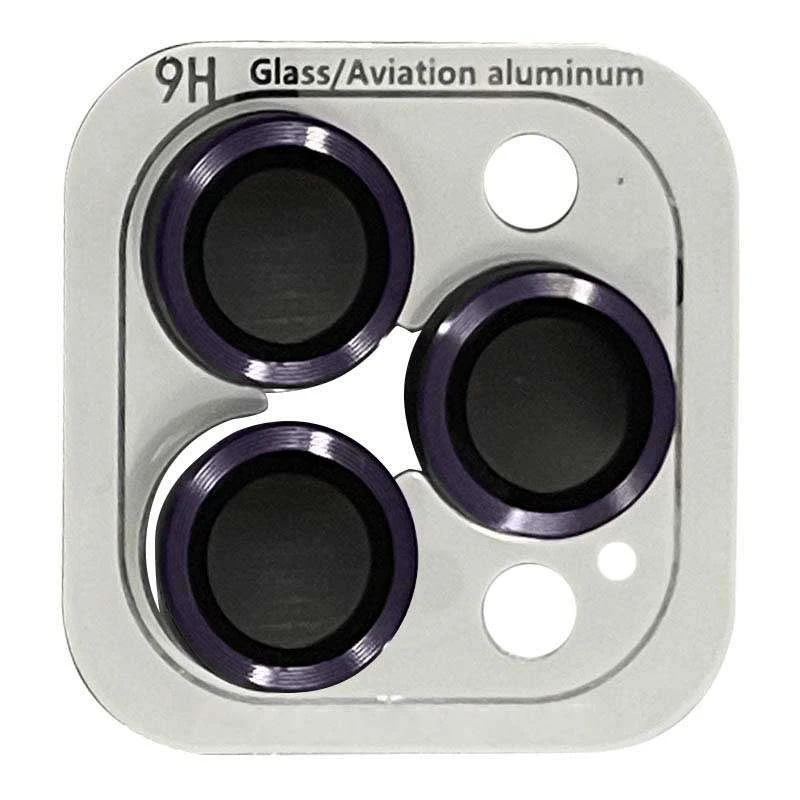 

Металлическое защитное стекло на камеру для Apple iPhone 14 Pro (6.1") (Темно-Фиолетовый / Deep Purple), Темно-фіолетовий / deep purple
