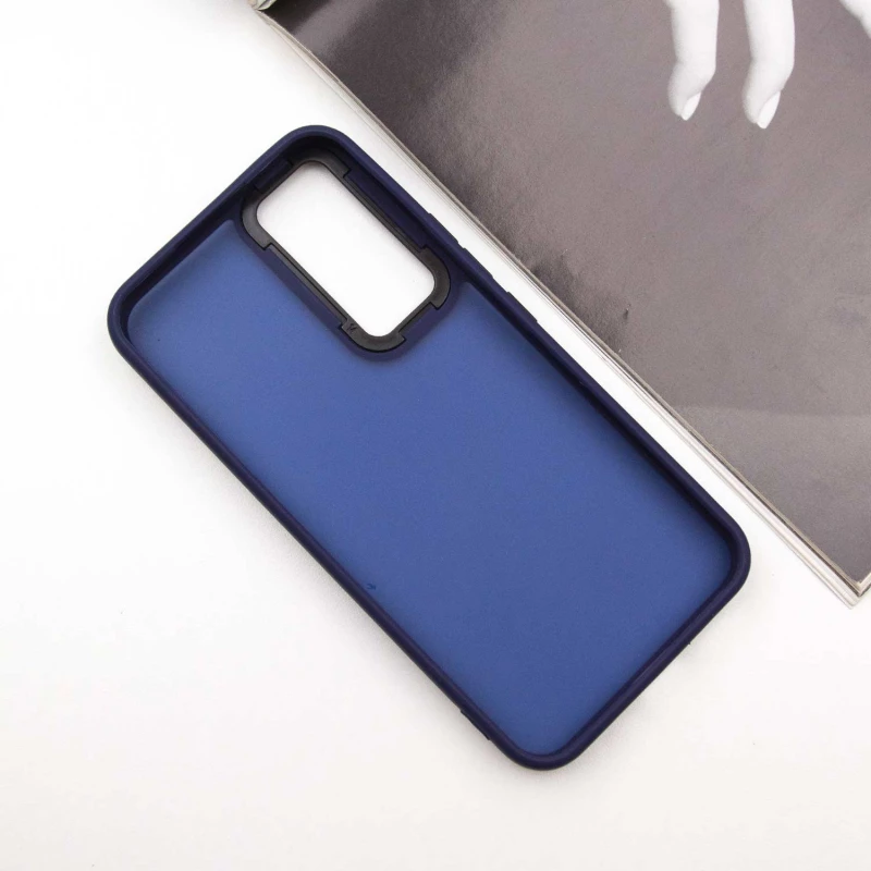Чехол TPU+PC Lyon Frosted на Samsung Galaxy A36 5G – Синий / Navy Blue. Фото 3 из 6