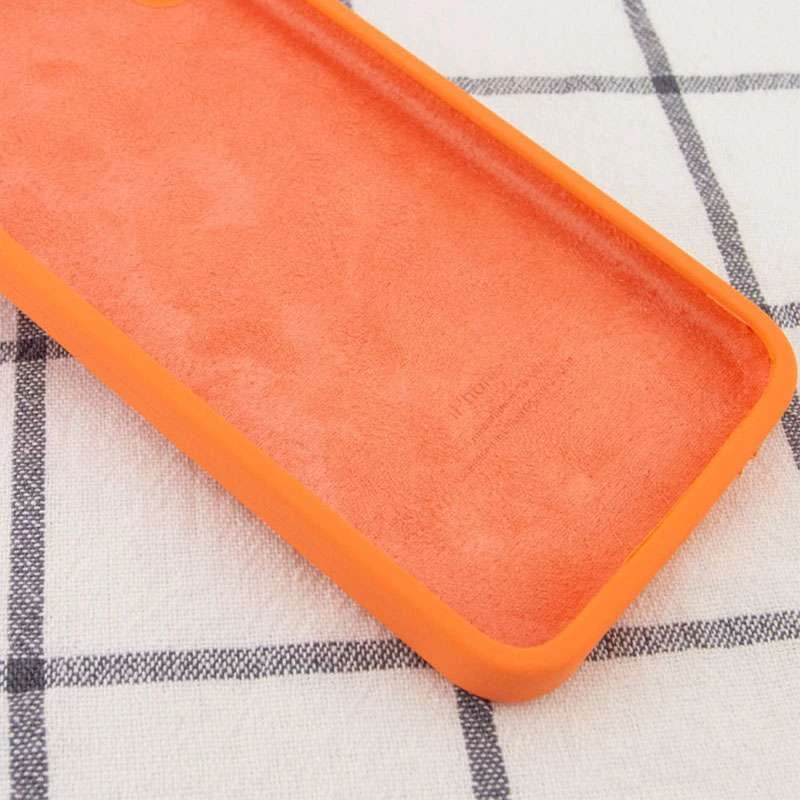 Чехол Silicone Case Square с защитой камеры для Apple iPhone 6/6s (4.7") – Оранжевый / Papaya. Фото 3 из 3