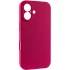 Чехол Silk Full Camera Protective (AA) NO LOGO для Apple iPhone 16 – Красный / Rose Red. Фото 1 из 7