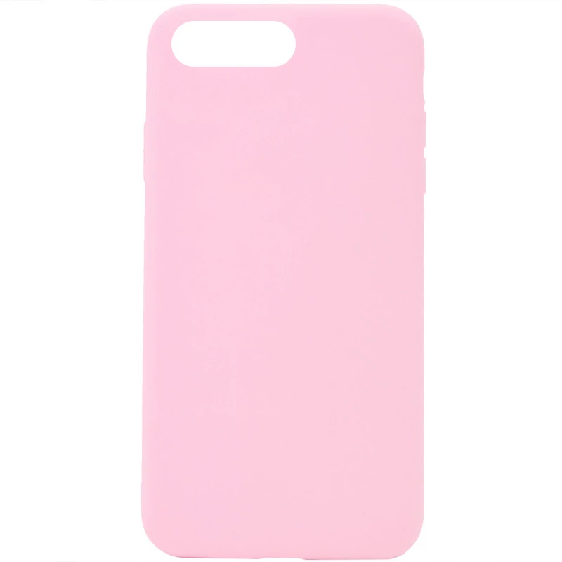 Чохол з закритим низом Silicone Case на Apple iPhone 7 plus / 8 plus – Рожевий / Light pink. Фото 1 з 1