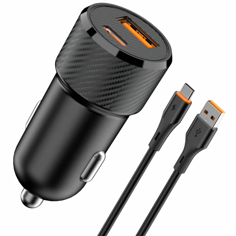 АЗУ Amaya ACC-14C PD15W+QC3.0 total 35W (1USB-A/1C) + кабель USB to Type-C – Black. Фото 1 из 2