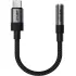 Перехідник Acefast J12 Type-C male to AUX 3.5mm female – Black. Фото 1 з 5