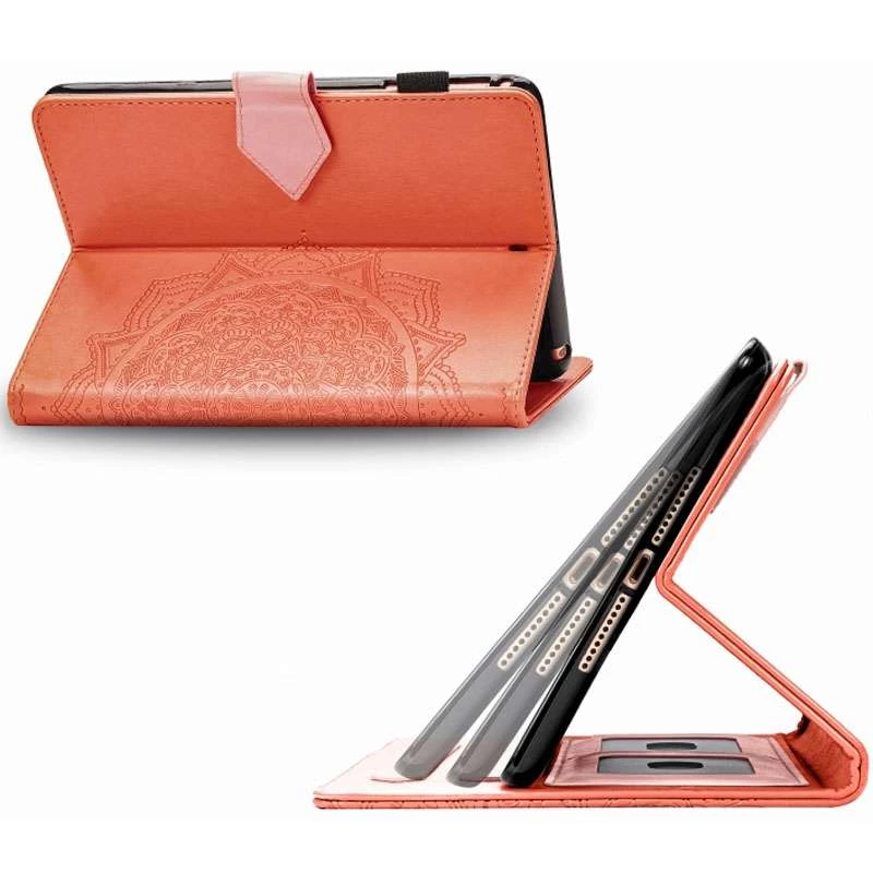 Кожаный чехол Art Case с визитницей для Samsung Galaxy Tab S7+ – Оранжевый. Фото 5 из 7