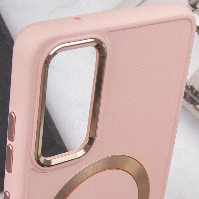TPU чохол Bonbon з металевими кнопками та MagSafe на Samsung Galaxy S23 – Рожевий / Light Pink. Фото 9 з 9