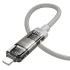 Дата кабель Hoco U151 Goldsmith 4in1 Type-C to Lightning/Type-C to USB 240W (1.2m) – Gray. Фото 3 з 4