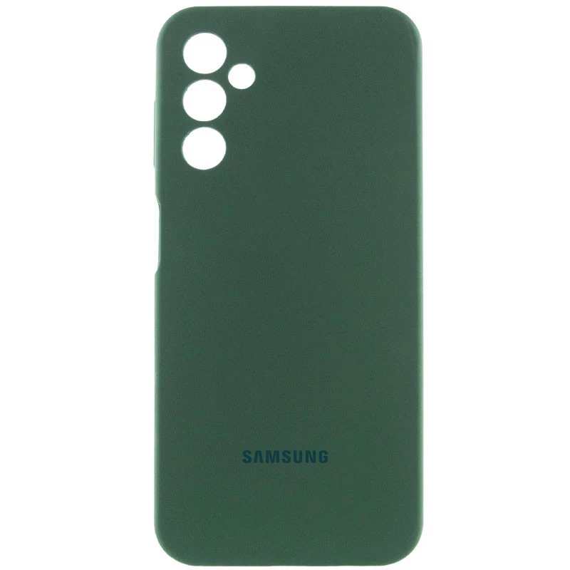 Чехол Silicone Case Lakshmi Premium L с закрытой камерой для Samsung Galaxy A24 4G – Зеленый / Cyprus Green. Фото 1 из 7