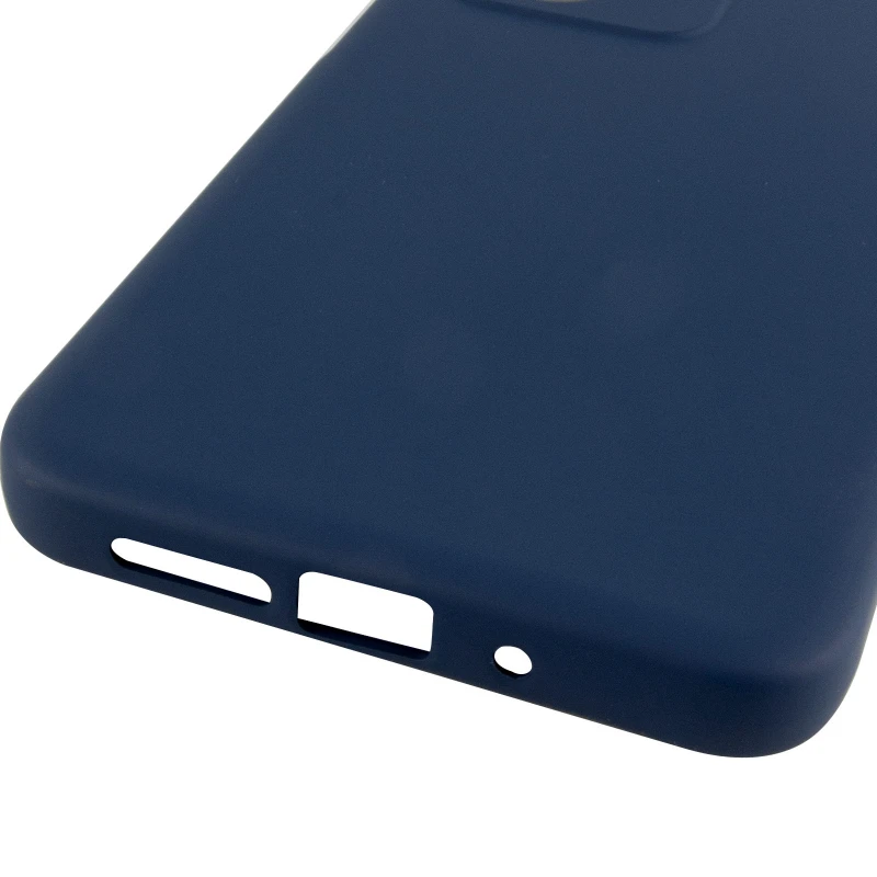 Цветной силиконовый чехол GETMAN с закрытой камерой на Xiaomi Redmi 15 (Global) – Синий / Midnight Blue. Фото 6 из 6