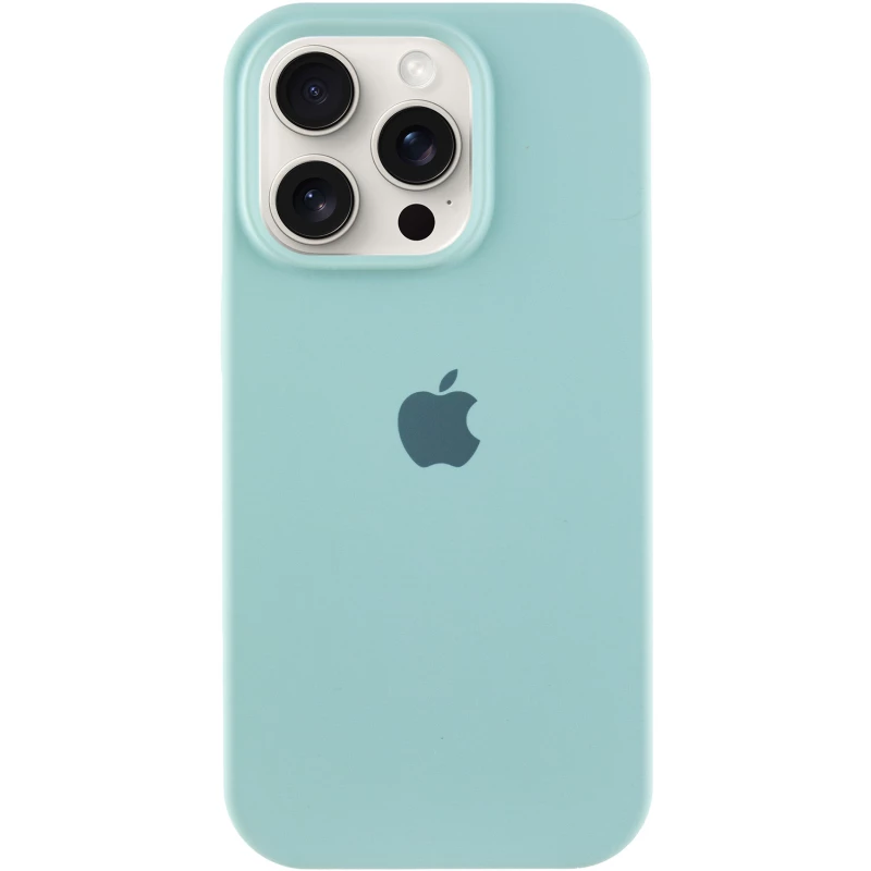 Чехол Silicone Case с закрытым низом для Apple iPhone 15 Pro Max (6.7") – Бирюзовый / Beryl. Фото 1 из 6