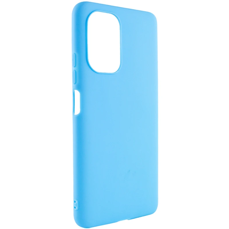 Цветной силиконовый чехол для Xiaomi Redmi Note 11 (Global) / Note 11S – Голубой. Фото 4 из 8